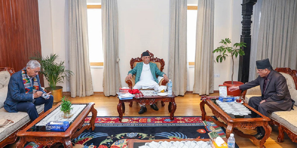 ओली र देउवालाई प्रचण्डको सुझाव- संवैधानिक निकायका सबै रिक्त पदमा छिटो सिफारिस गराैँ
